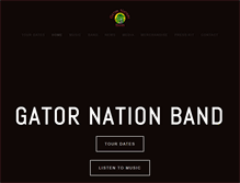 Tablet Screenshot of gatornationband.com